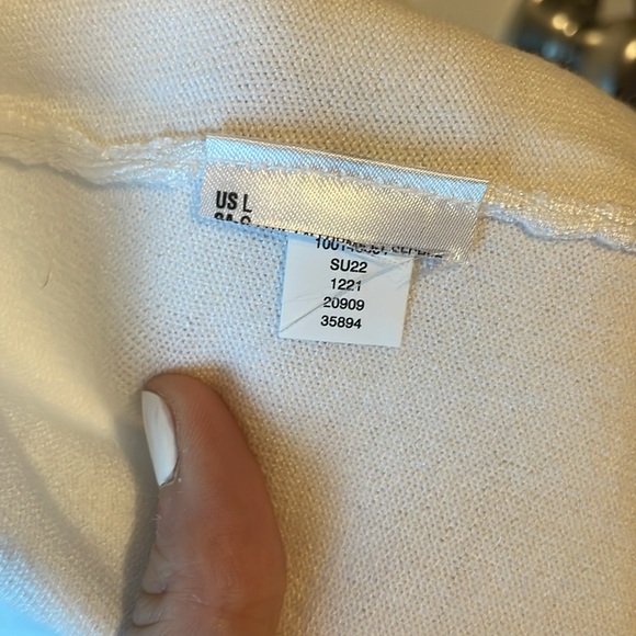 Karen Scott White Cardigan - Picture 4 of 4